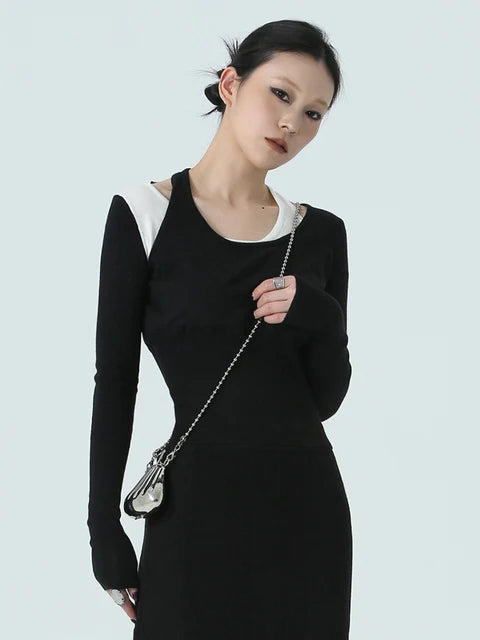 Marigold Shadows Shirts Chambrey Cutout Shirt