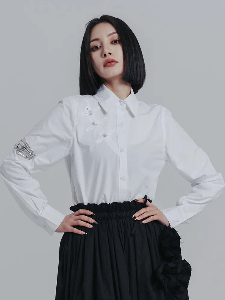 Marigold Shadows Shirts Cranaken Slit Button Up