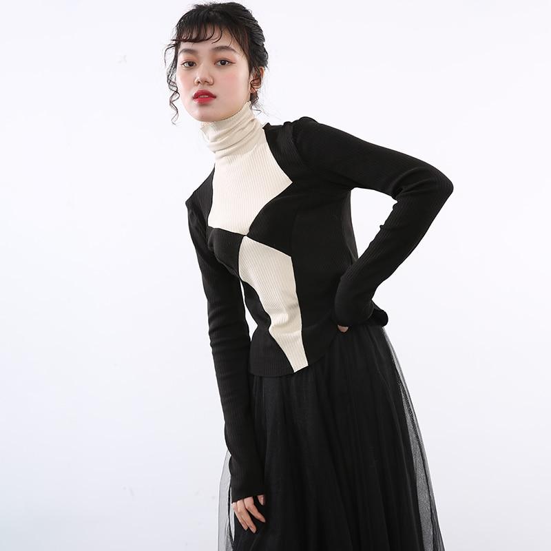 Marigold Shadows shirts Emica Turtleneck Long Sleeve Shirt