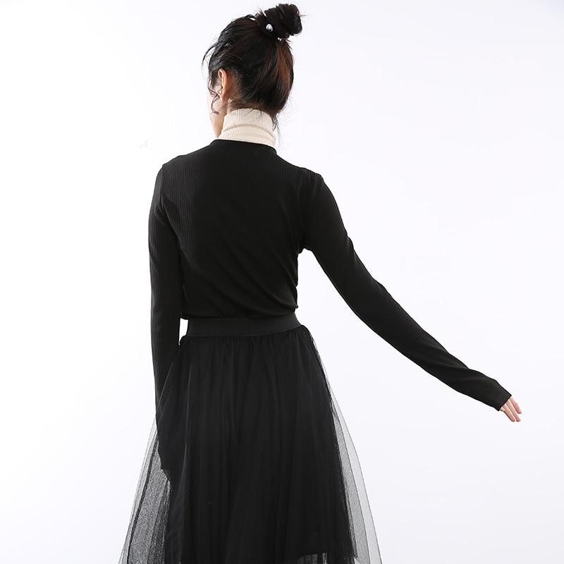 Marigold Shadows shirts Emica Turtleneck Long Sleeve Shirt