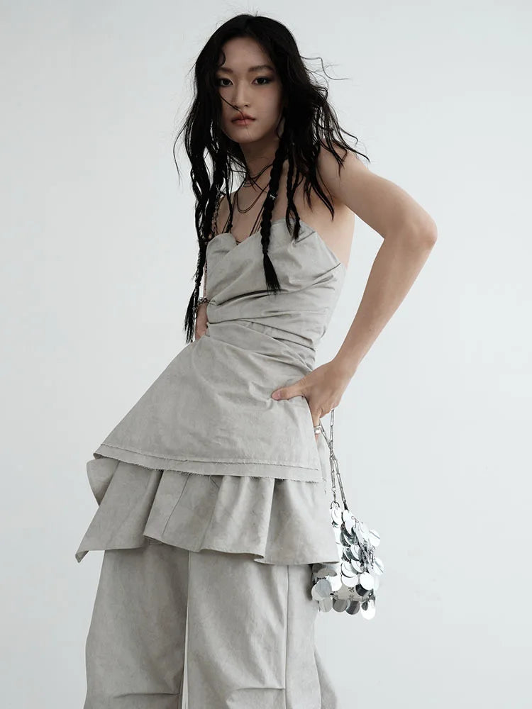 Marigold Shadows Shirts Hantuki Layered Tube Top
