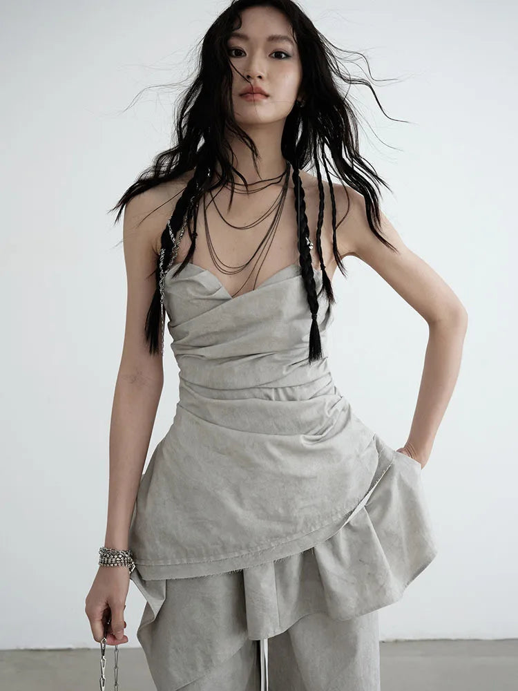 Marigold Shadows Shirts Hantuki Layered Tube Top