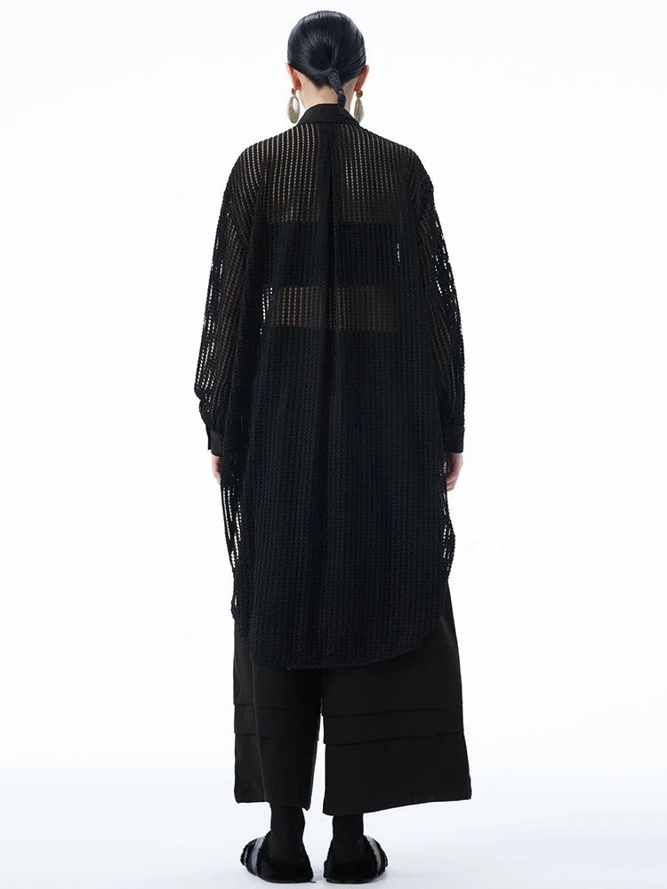 Marigold Shadows Shirts *** Hashtown Mesh Long Sleeve Shirt