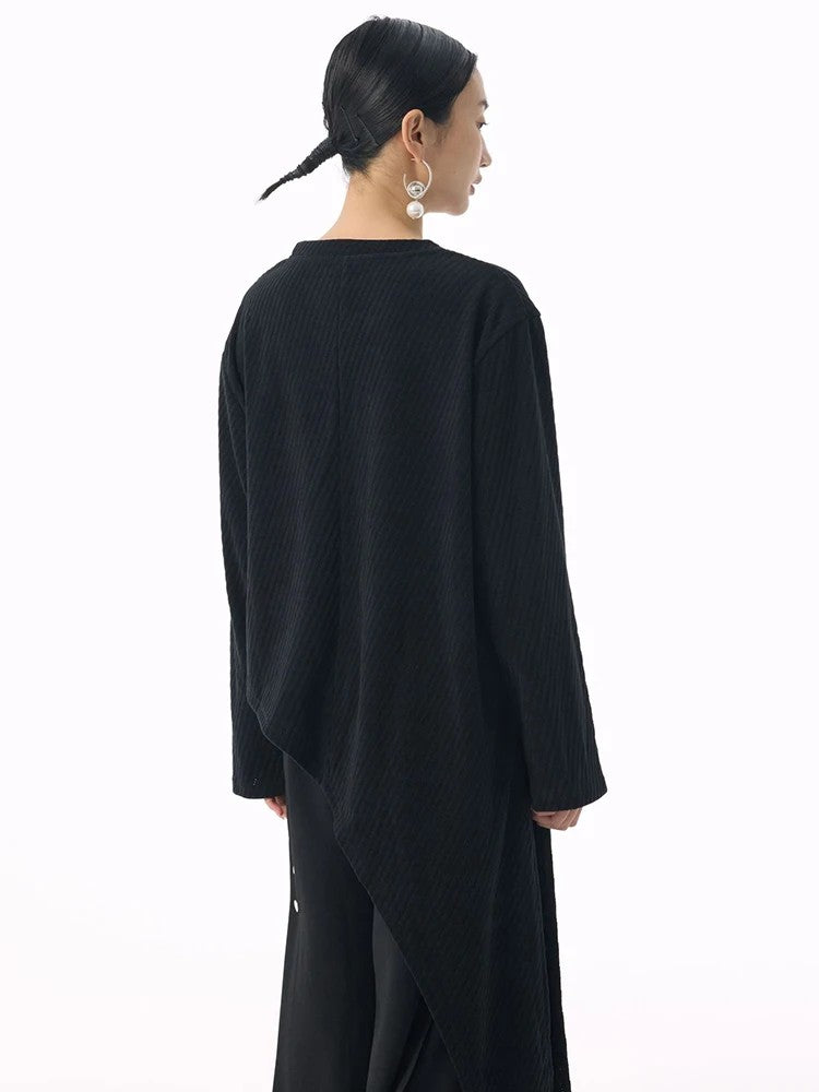 Marigold Shadows Shirts *** Kuda Asymmetrical Long Sleeve