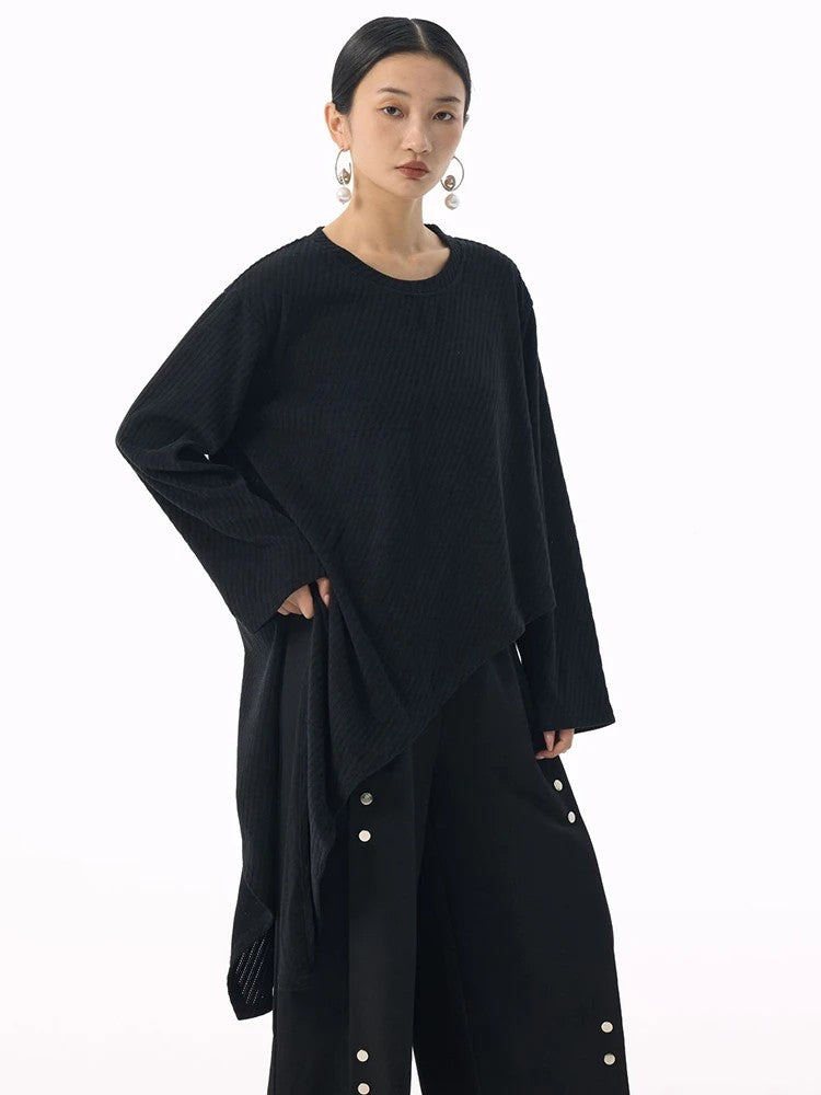 Marigold Shadows Shirts *** Kuda Asymmetrical Long Sleeve