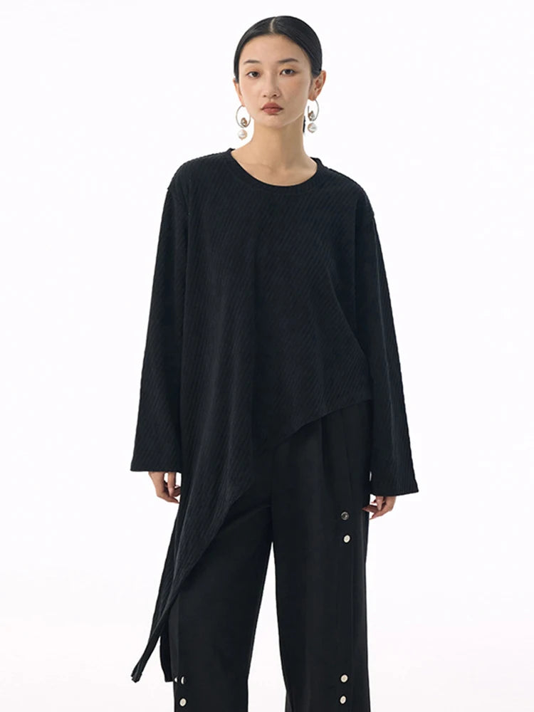 Marigold Shadows Shirts *** Kuda Asymmetrical Long Sleeve