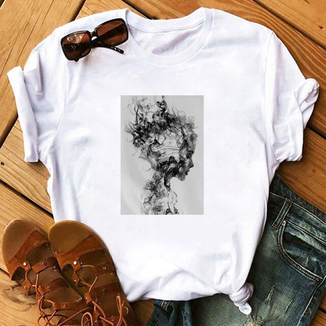 Marigold Shadows shirts Nikaio Aesthetic Printed T-Shirt