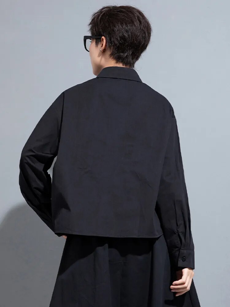 Marigold Shadows Shirts Splot Squiggle Blouse