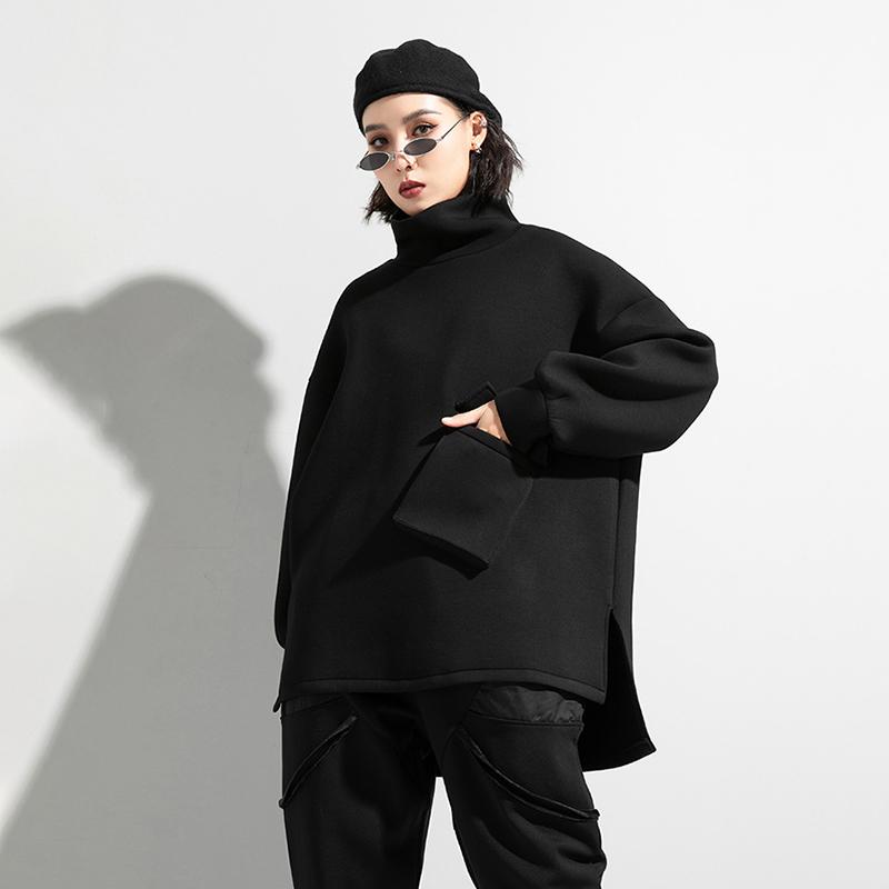 Marigold Shadows shirts Tamaka Pocket Turtleneck Long Sleeve Shirt