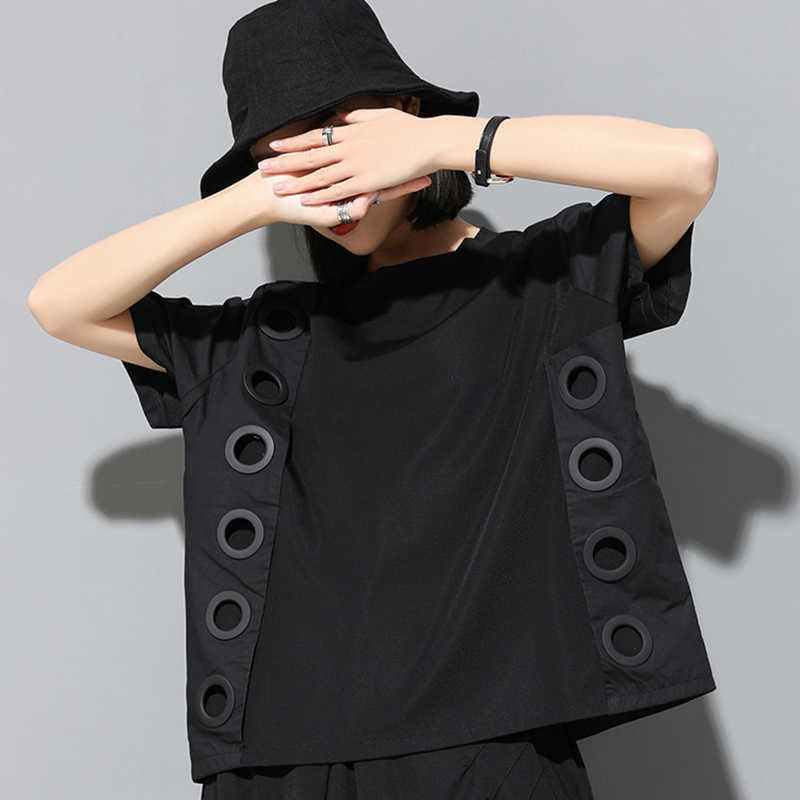 Marigold Shadows Shirts Tokiko O-Neck Short Sleeve Shirt