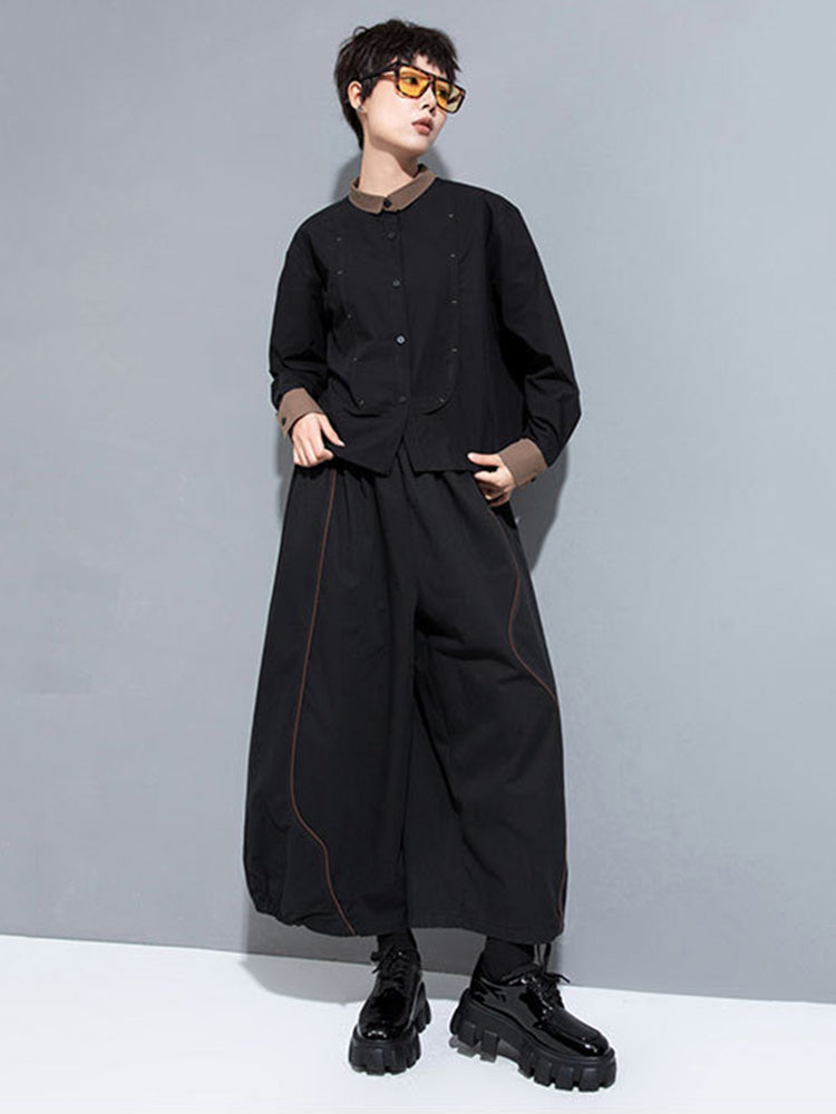 Marigold Shadows Shirts & Tops Bibbe Button Blouse