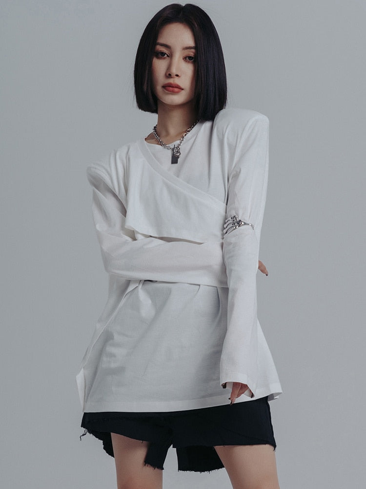 Marigold Shadows Shirts & Tops Confuse Wrap Shirt