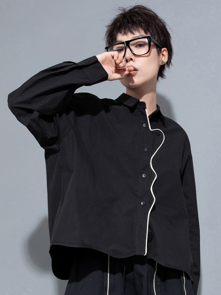 Marigold Shadows Shirts & Tops Denie Contrast Blouse