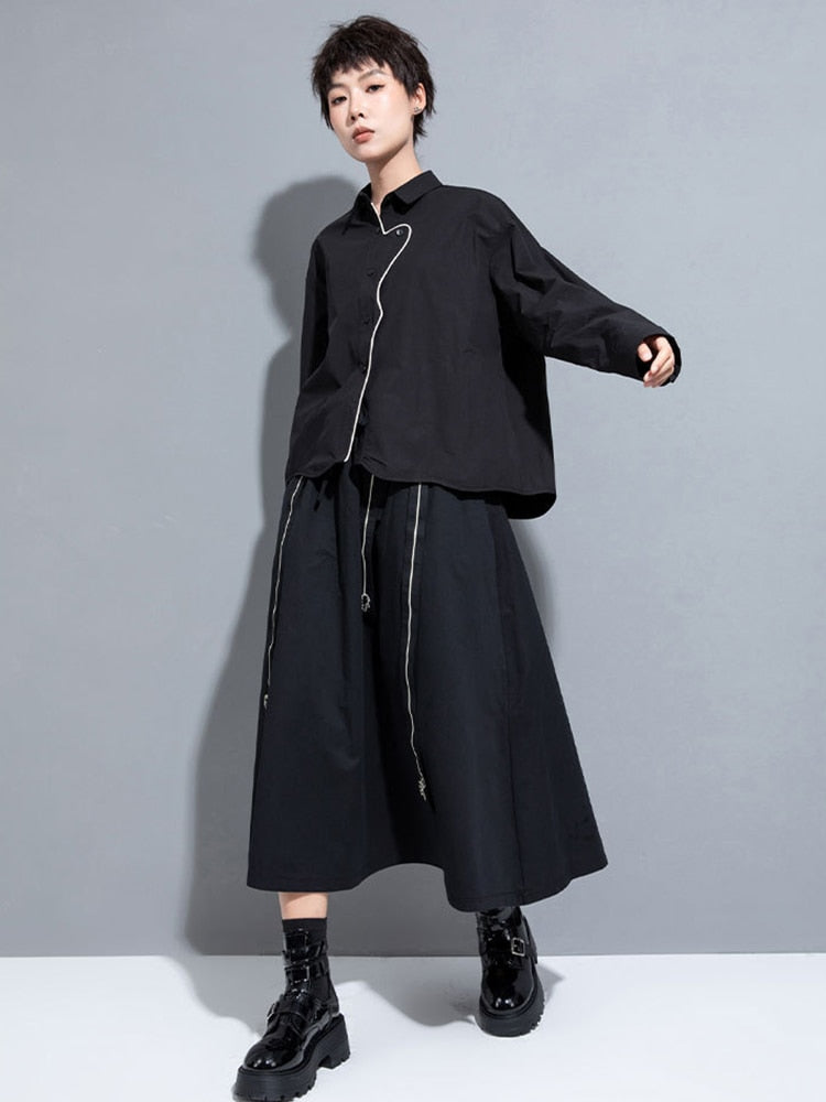 Marigold Shadows Shirts & Tops Denie Contrast Blouse