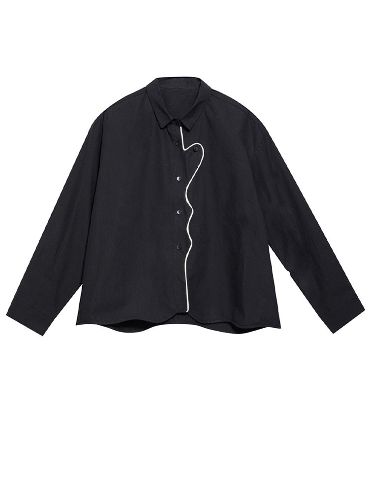 Marigold Shadows Shirts & Tops Denie Contrast Blouse