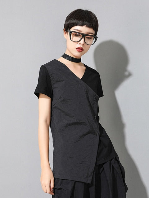 Marigold Shadows Shirts & Tops Primii Button Wrap Shirt
