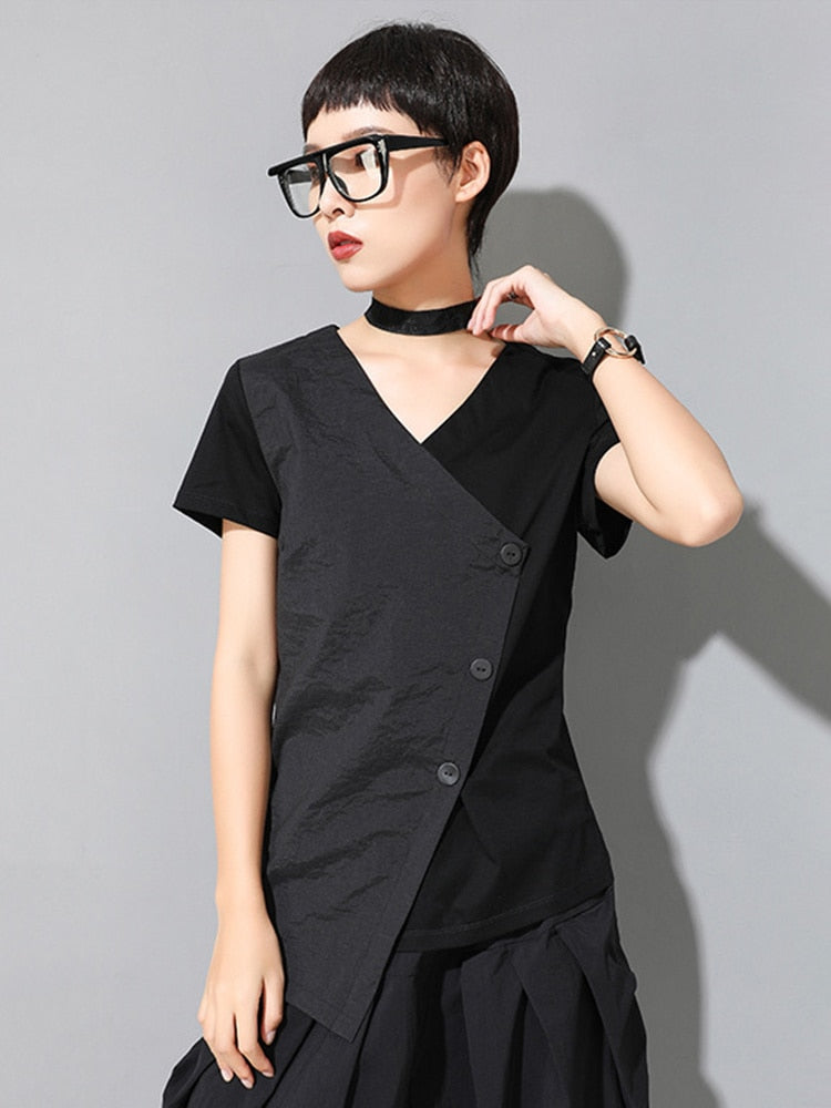 Marigold Shadows Shirts & Tops Primii Button Wrap Shirt