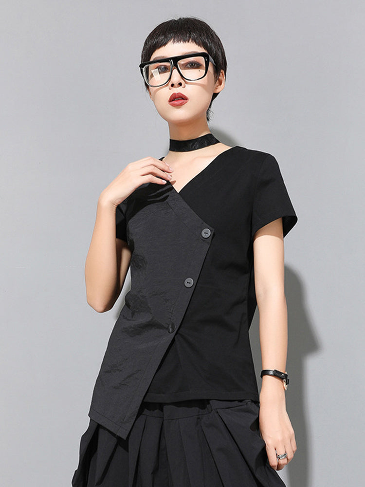 Marigold Shadows Shirts & Tops Primii Button Wrap Shirt