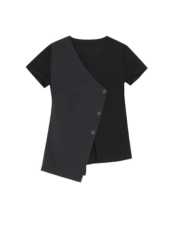 Marigold Shadows Shirts & Tops Primii Button Wrap Shirt