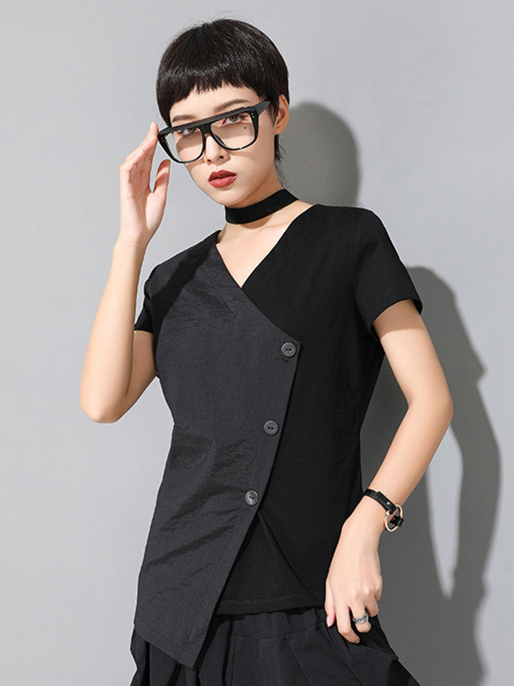 Marigold Shadows Shirts & Tops Primii Button Wrap Shirt
