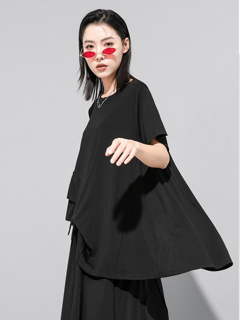 Marigold Shadows Shirts & Tops Sween Drawstring Shirt - Black