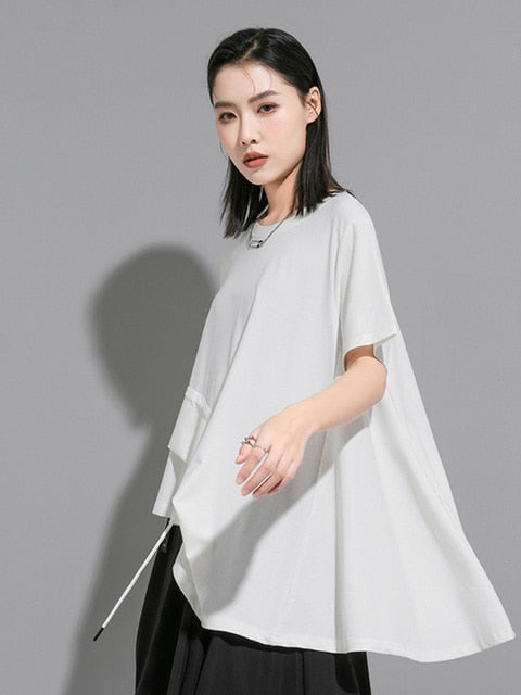 Marigold Shadows Shirts & Tops Sween Drawstring Shirt - White