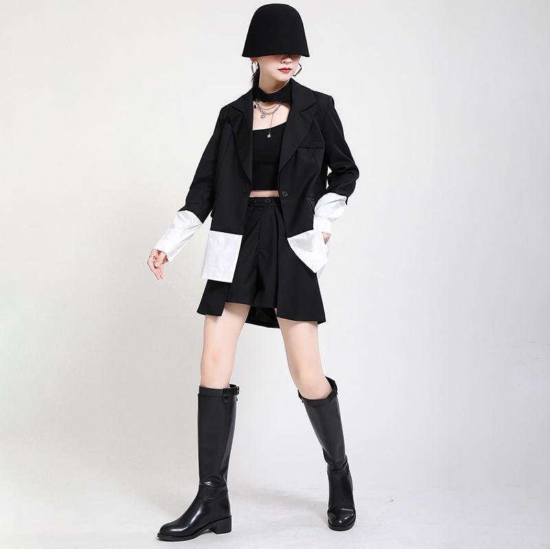 Marigold Shadows shorts Kazuko Irregular Wide Leg Shorts