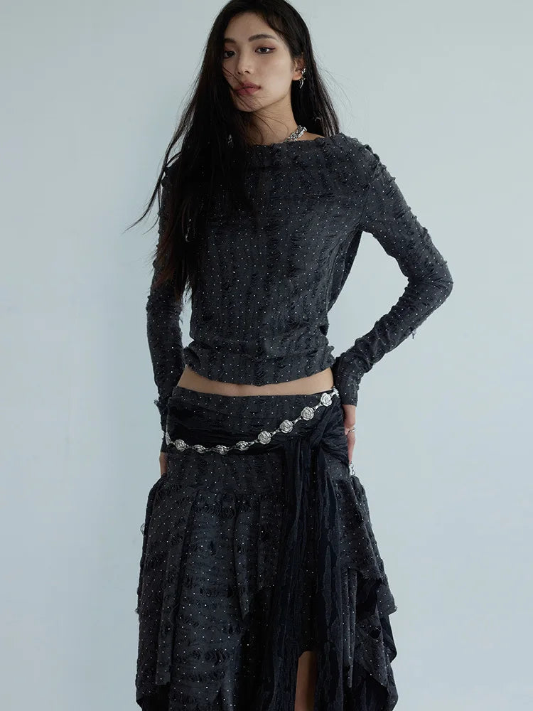 Marigold Shadows Skirts *** Drascadi Two Piece Set