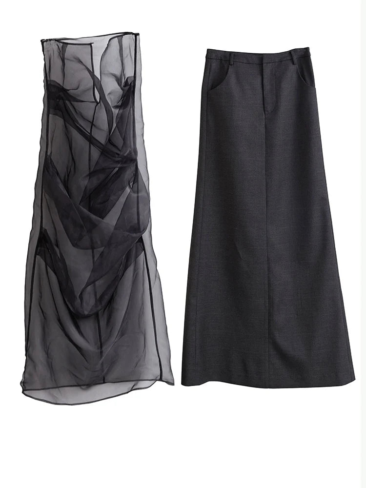 Marigold Shadows Skirts Nadje Long Layers Skirt