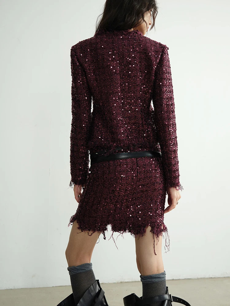 Marigold Shadows Skirts Pointsetta Sequin Skirt