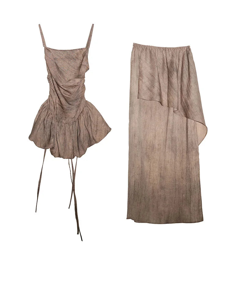 Marigold Shadows Skirts *** Pupualoue Tank and Skirt Set