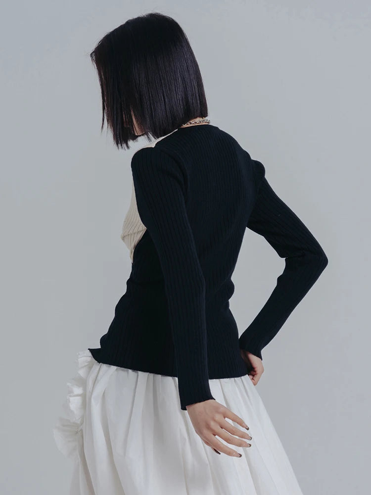 Marigold Shadows Sweaters Ambrey Crossbody Sweater