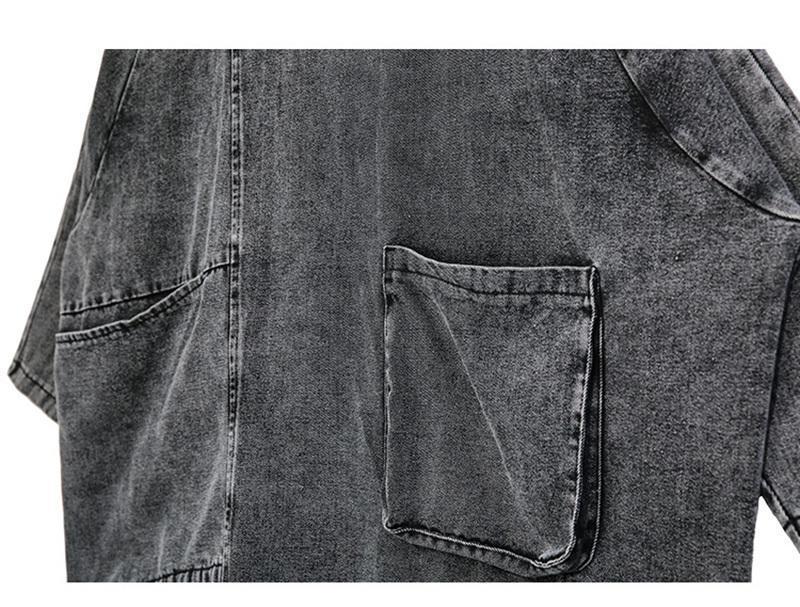 Marigold Shadows sweaters Reon Turtleneck Loose Denim Sweatshirt