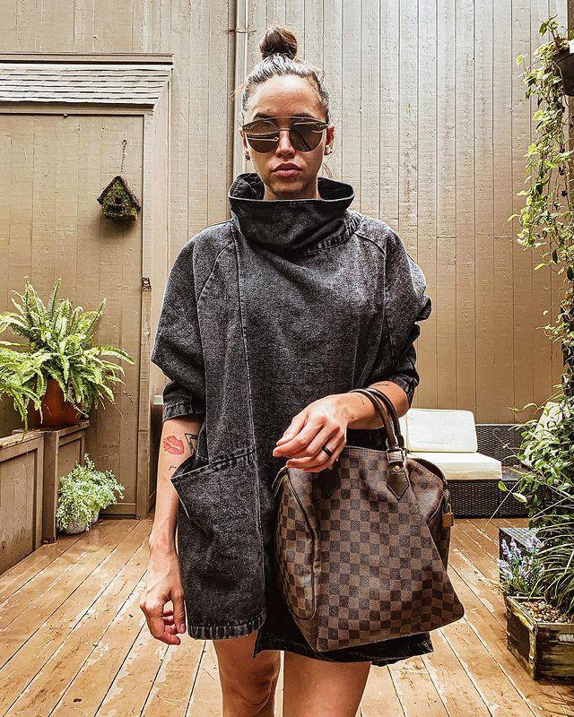 Marigold Shadows sweaters Reon Turtleneck Loose Denim Sweatshirt