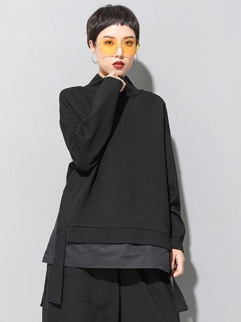 Marigold Shadows Sweatshirts Kayda Turtleneck Sweatshirt