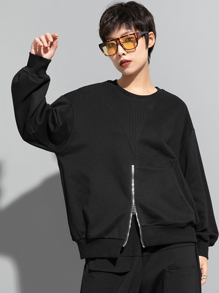 Marigold Shadows Sweatshirts Shoma Split Zipper Sweatshirt