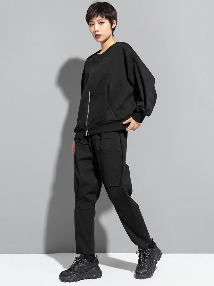 Marigold Shadows Sweatshirts Shoma Split Zipper Sweatshirt