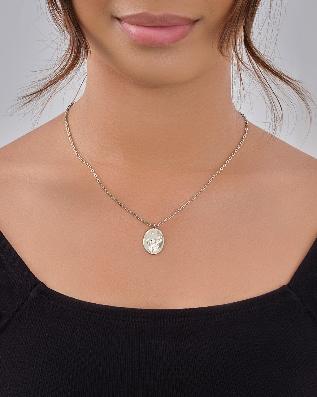 Sterling Forever Engraved Garden Pendant by Sterling Forever