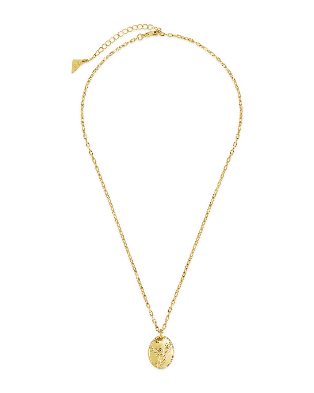 Sterling Forever Engraved Garden Pendant by Sterling Forever