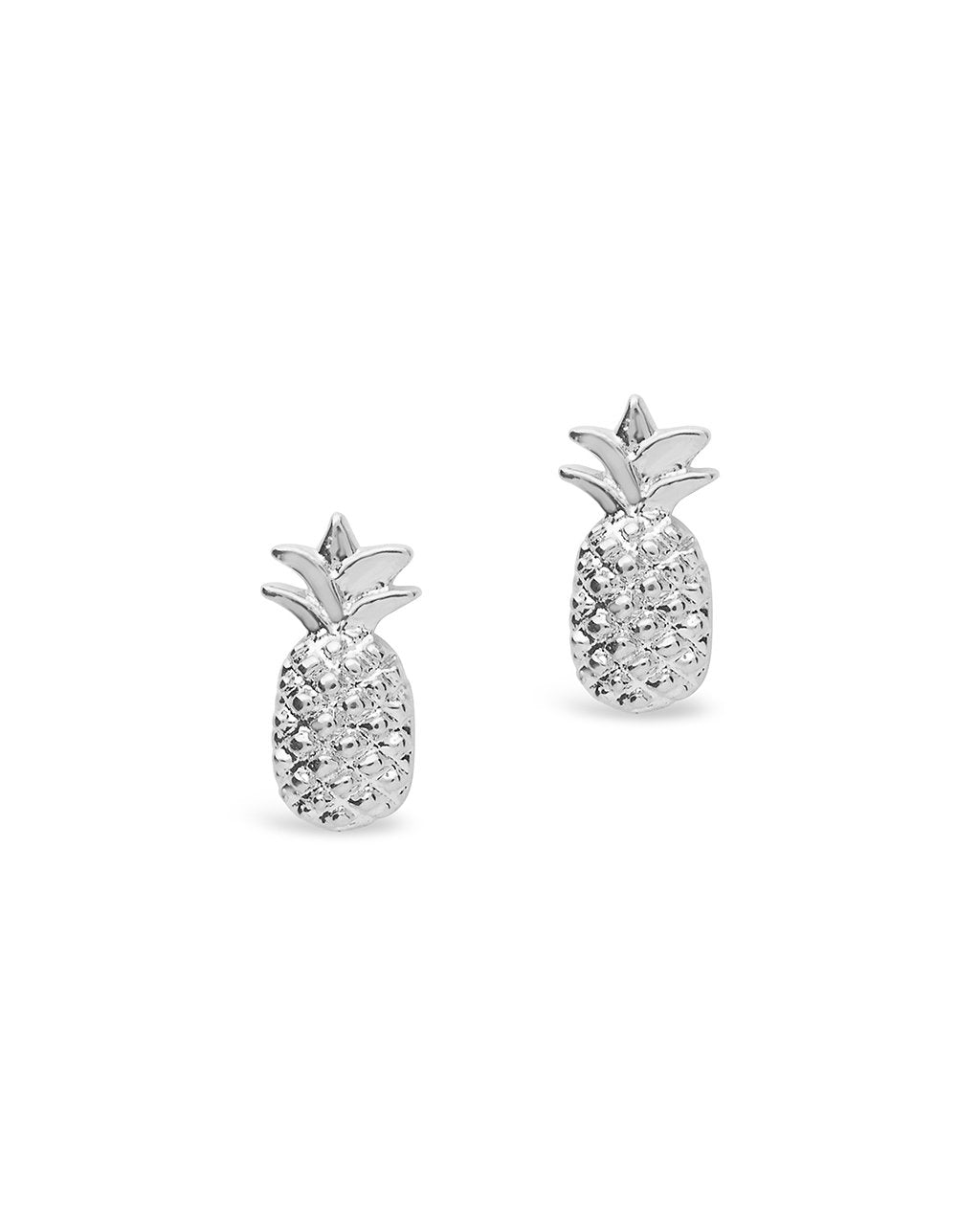 Sterling Forever Sterling Silver Pineapple Stud Earrings by Sterling Forever