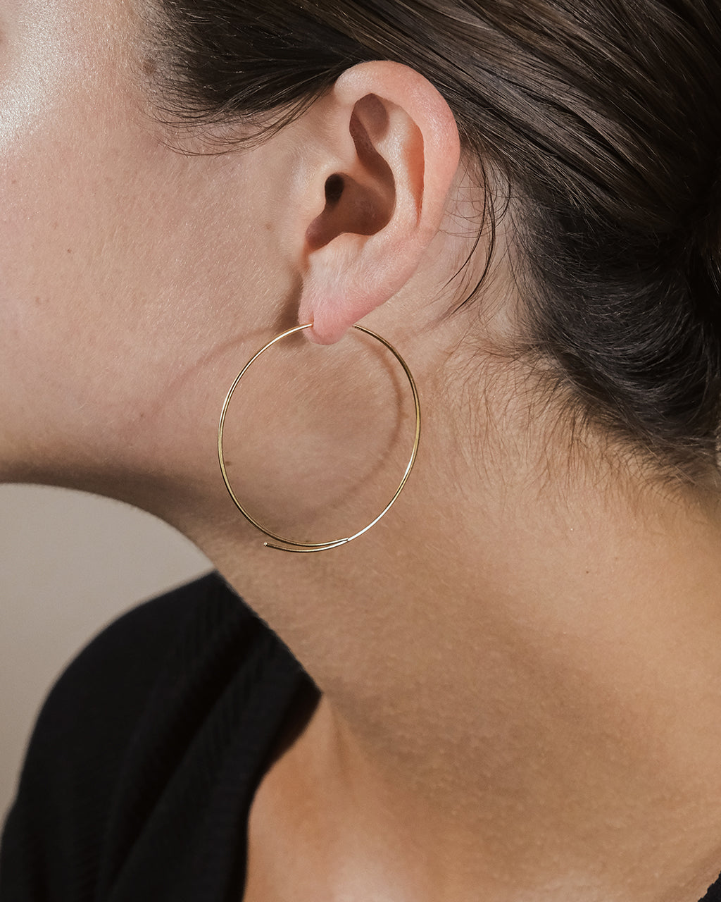 Sterling Forever Sterling Silver Threader Hoop Earrings by Sterling Forever