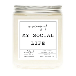 Wicked Good Perfume In Memory of My Social Life Candle by Wicked Good Perfume