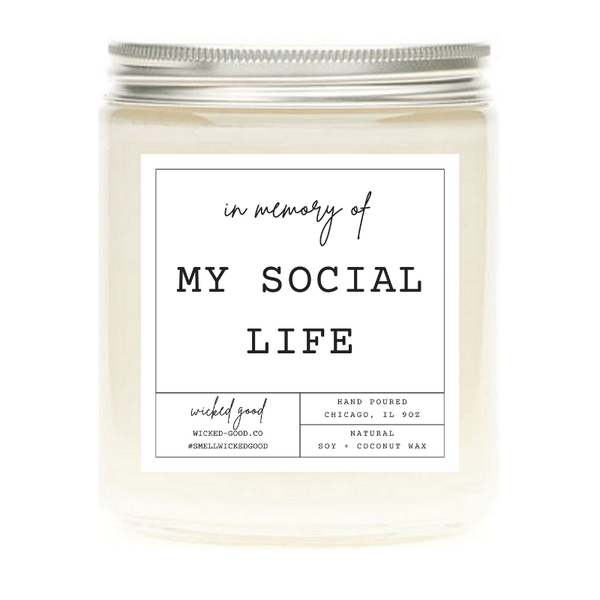 Wicked Good Perfume In Memory of My Social Life Candle by Wicked Good Perfume