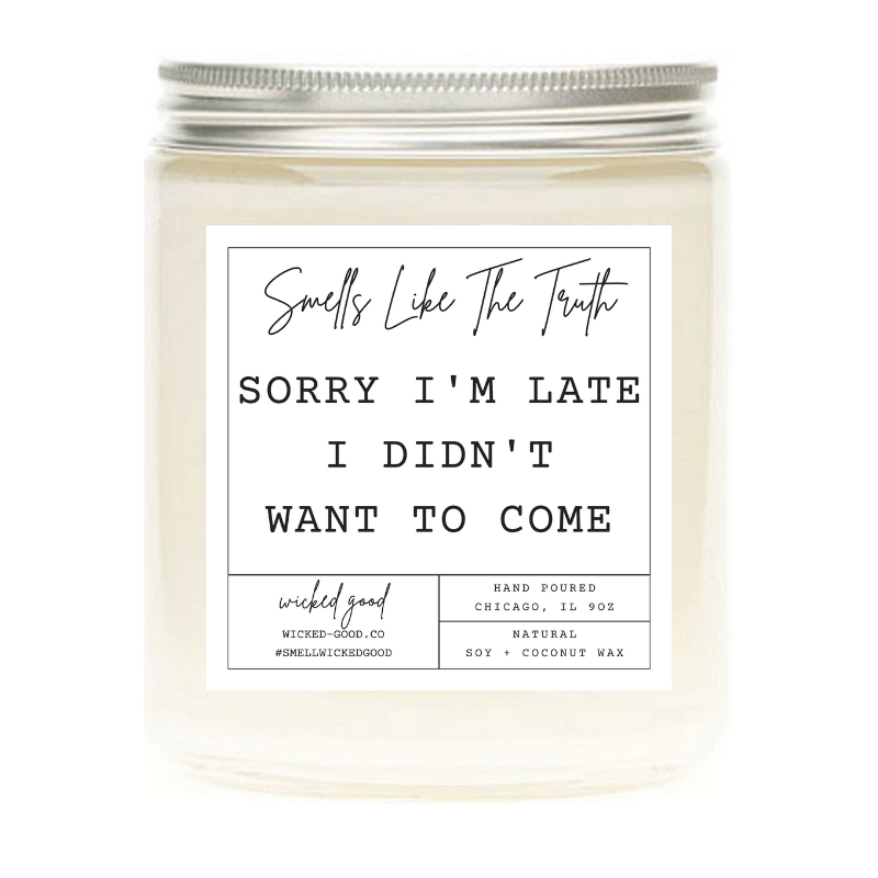 Wicked Good Perfume Sorry I'm Late Candle by Wicked Good Perfume