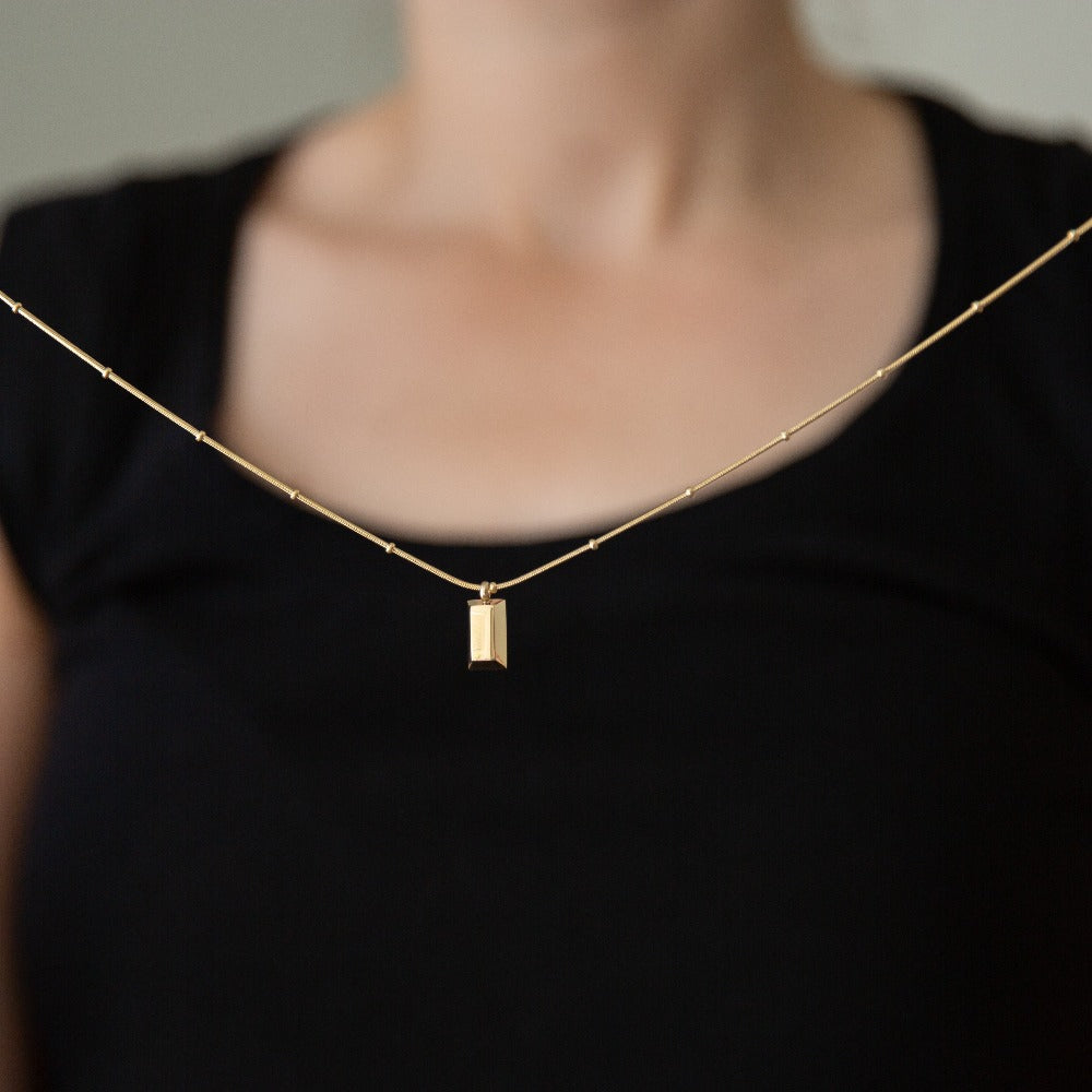 Arvo Arvo Gold Brick Necklace by Arvo