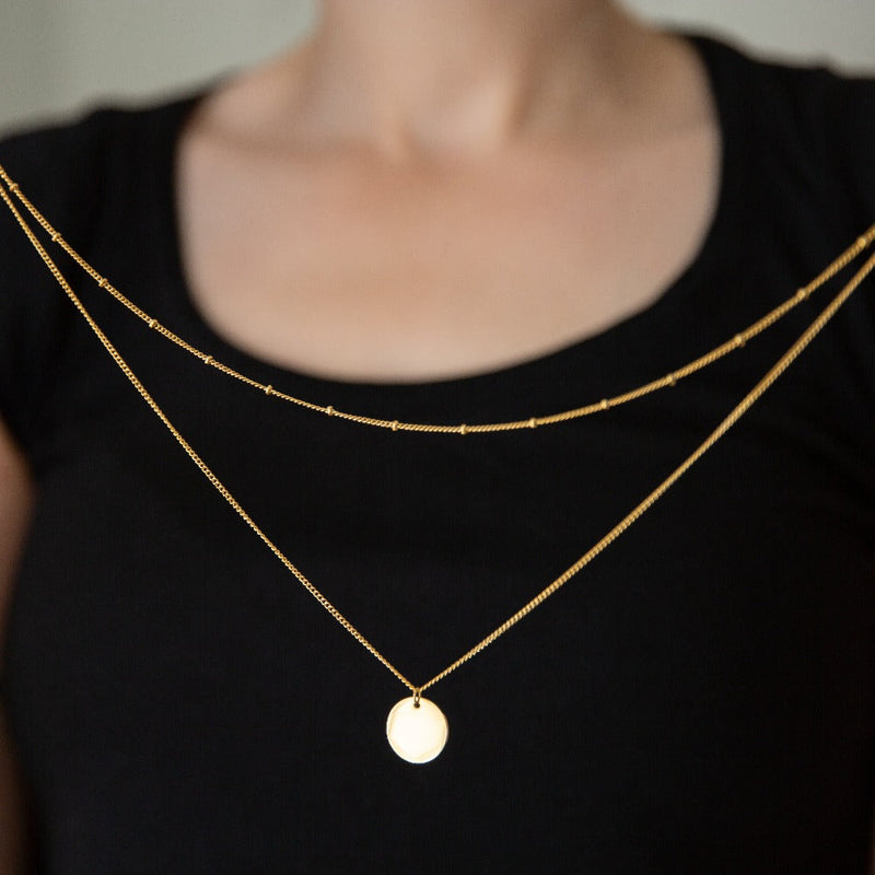 Arvo Arvo Layered Disc Necklace - Gold by Arvo
