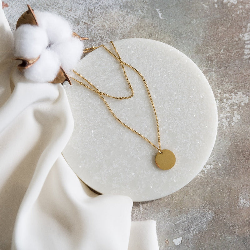 Arvo Arvo Layered Disc Necklace - Gold by Arvo