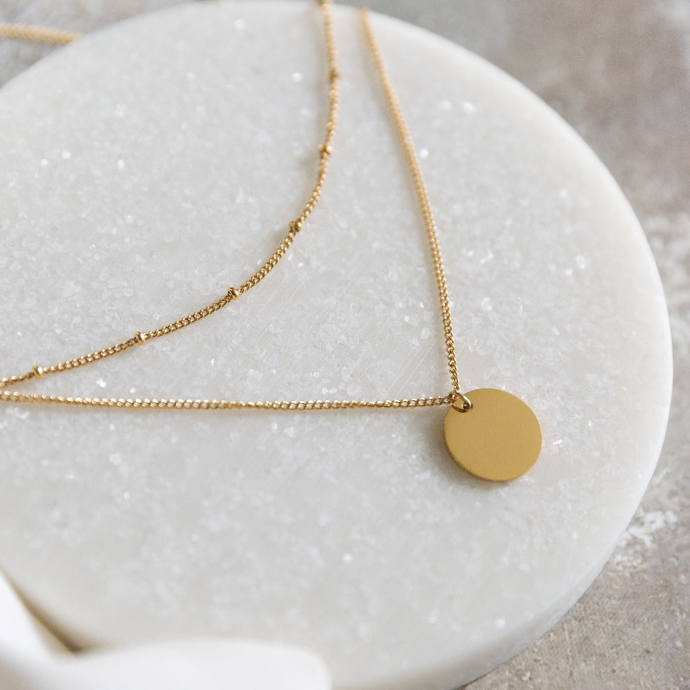 Arvo Arvo Layered Disc Necklace - Gold by Arvo