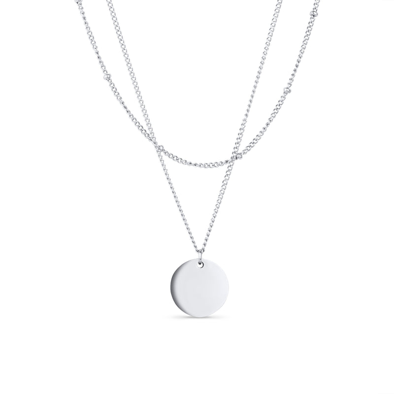 Arvo Arvo Layered Disc Necklace - Stainless by Arvo