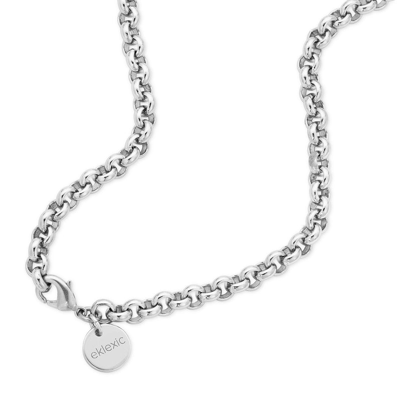 eklexic Micro Royal Chain with XL Baroque Pearl Pendant Necklace by eklexic